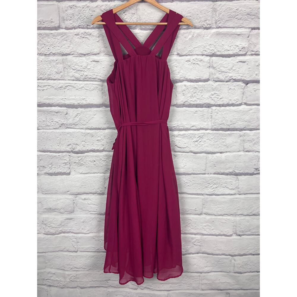 Torrid Women's L Romantic Feminine Ethereal Coquette Vacation Halter Midi Dress - Picture 4 of 10